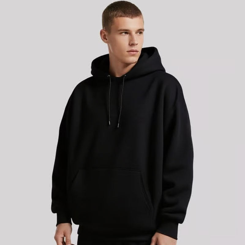 🔥SIDSTE DAGS UDSALG - 50% RABAT🎁Efterår/vinter Ny ensfarvet pullover-hoodie - indbygget øjenmaske