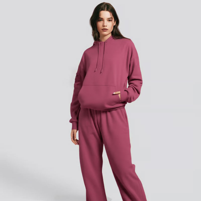 🔥SIDSTE DAGS UDSALG - 50% RABAT🎁Efterår/vinter Ny ensfarvet pullover-hoodie - indbygget øjenmaske