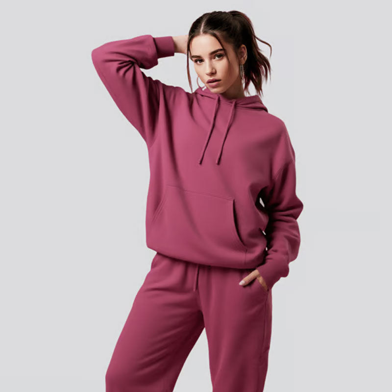 🔥SIDSTE DAGS UDSALG - 50% RABAT🎁Efterår/vinter Ny ensfarvet pullover-hoodie - indbygget øjenmaske