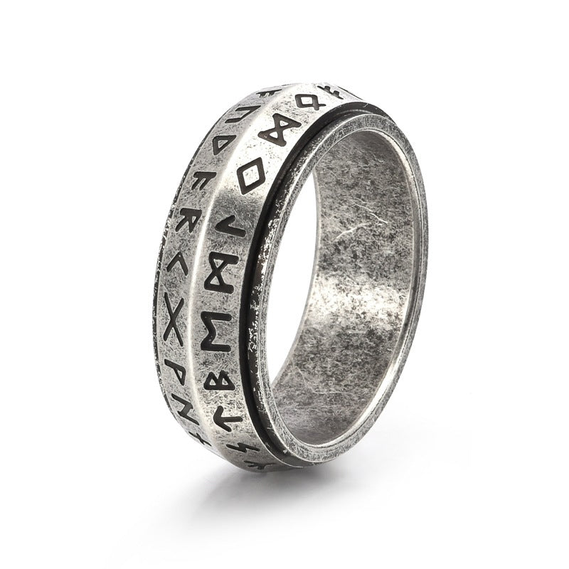 âšđ
Julerbjudanden â Endast under en begrĂ€nsad tid!â°Titanium Steel Viking Rune Rotating Ring