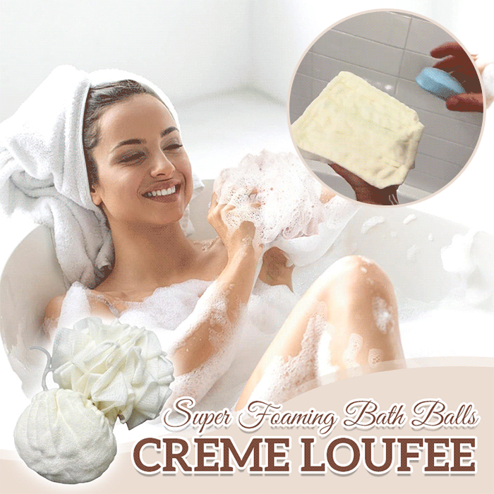 Creme Loufee-2-I-1 Bade-Loofah-Svamp
