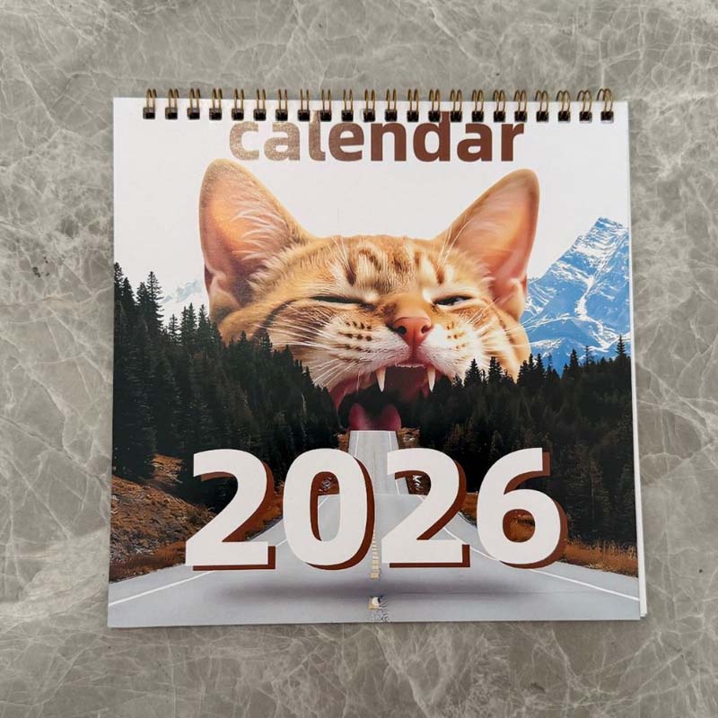 Kalender 2026 – Väggkonst med lantlig tema och månadsplanerare 📅