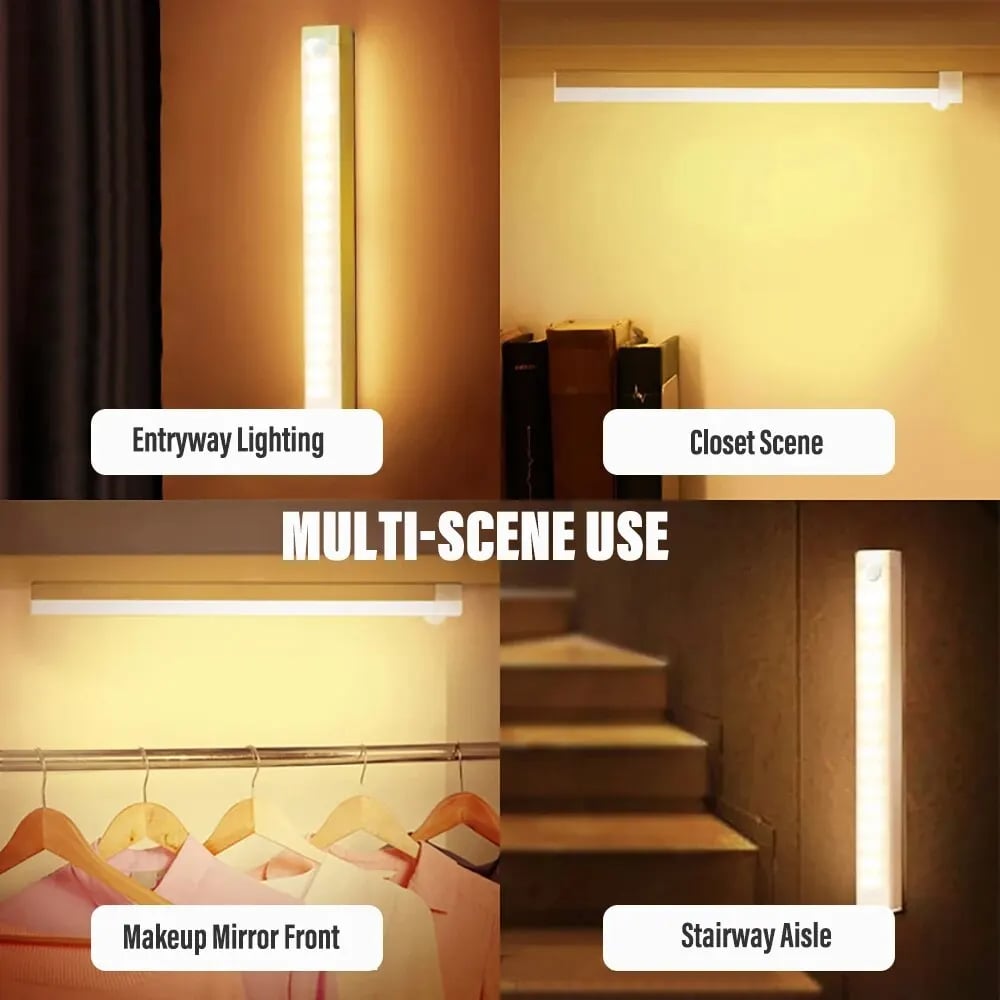 🔥Punch-fri Smart Sensor magnetiske genopladelige LED-lys