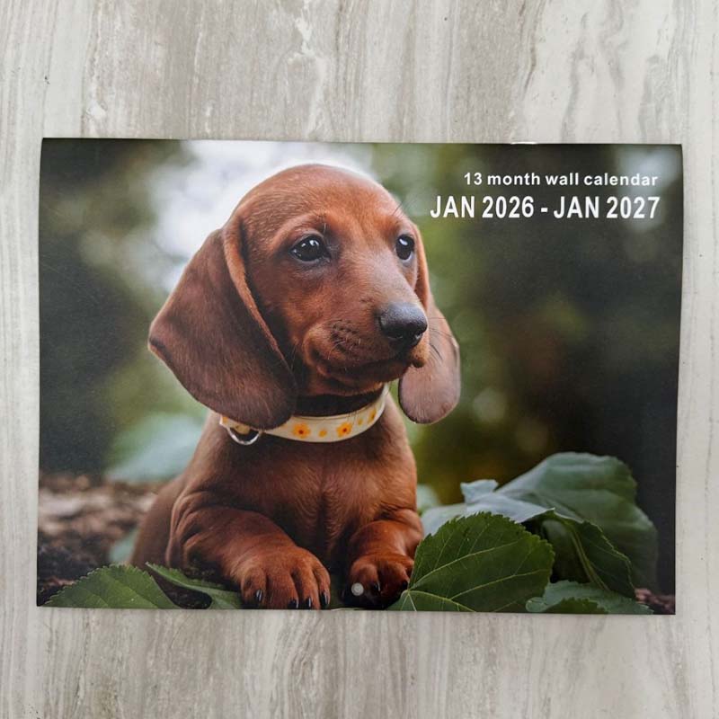 Kalender 2026 – Väggkonst med lantlig tema och månadsplanerare 📅