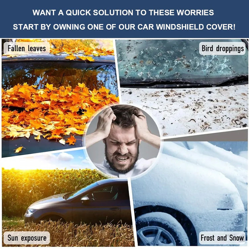 Magnetisk snöskyddspresenning för bil