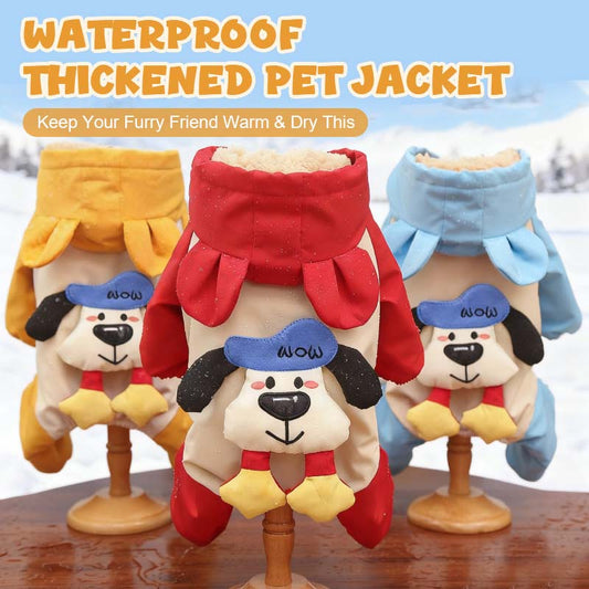 🐾 Vattentät, förtjockad jacka för husdjur ❄️