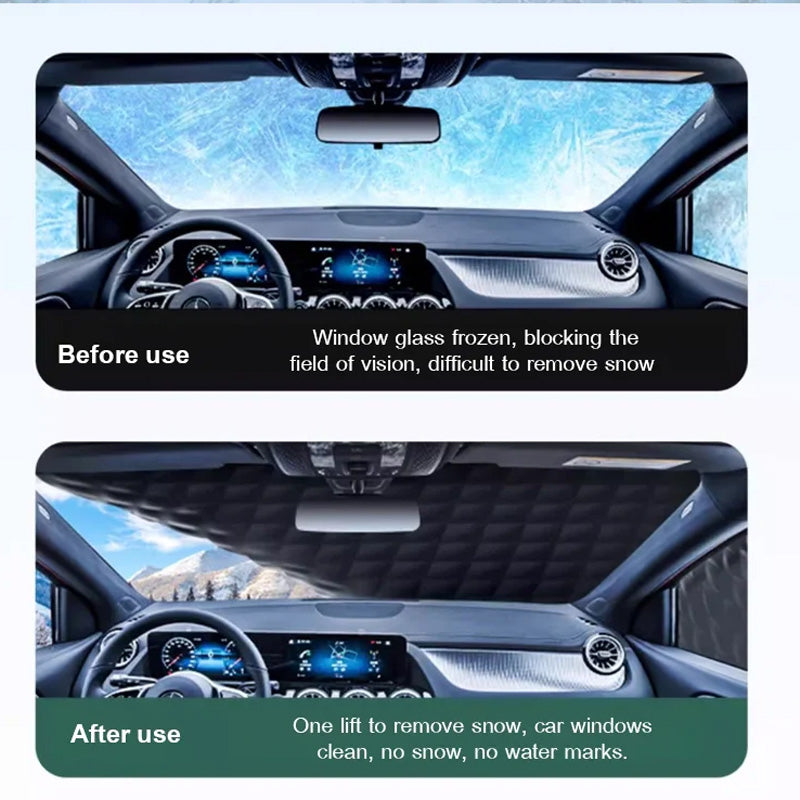 Magnetisk snöskyddspresenning för bil