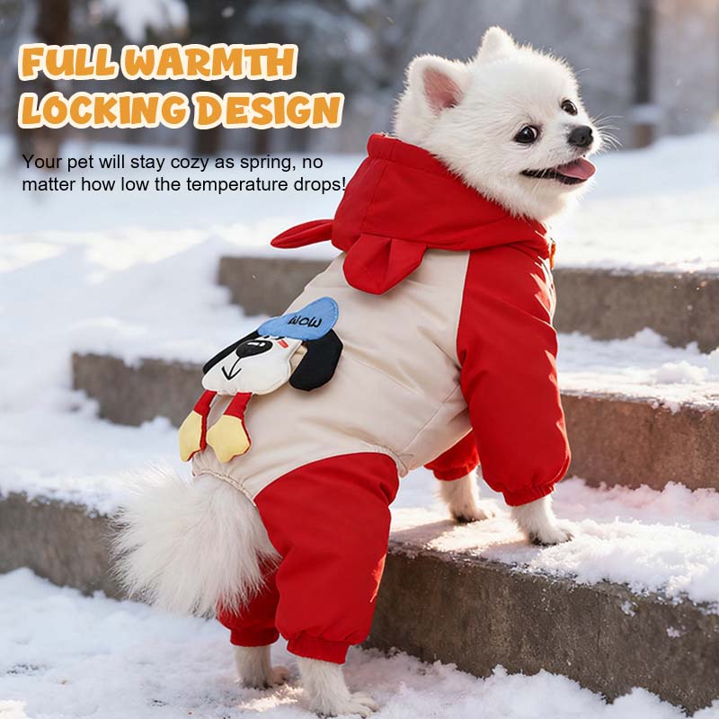 🐾 Vattentät, förtjockad jacka för husdjur ❄️