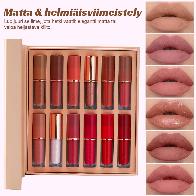 12-färgers läppglansset