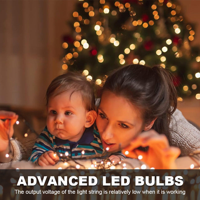 🎄 Led-Ring Julgransbelysning Med Fem Uddar Och Stjärna 🎄