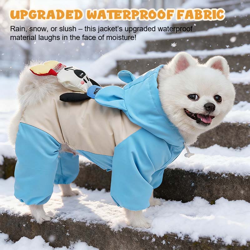 🐾 Vattentät, förtjockad jacka för husdjur ❄️