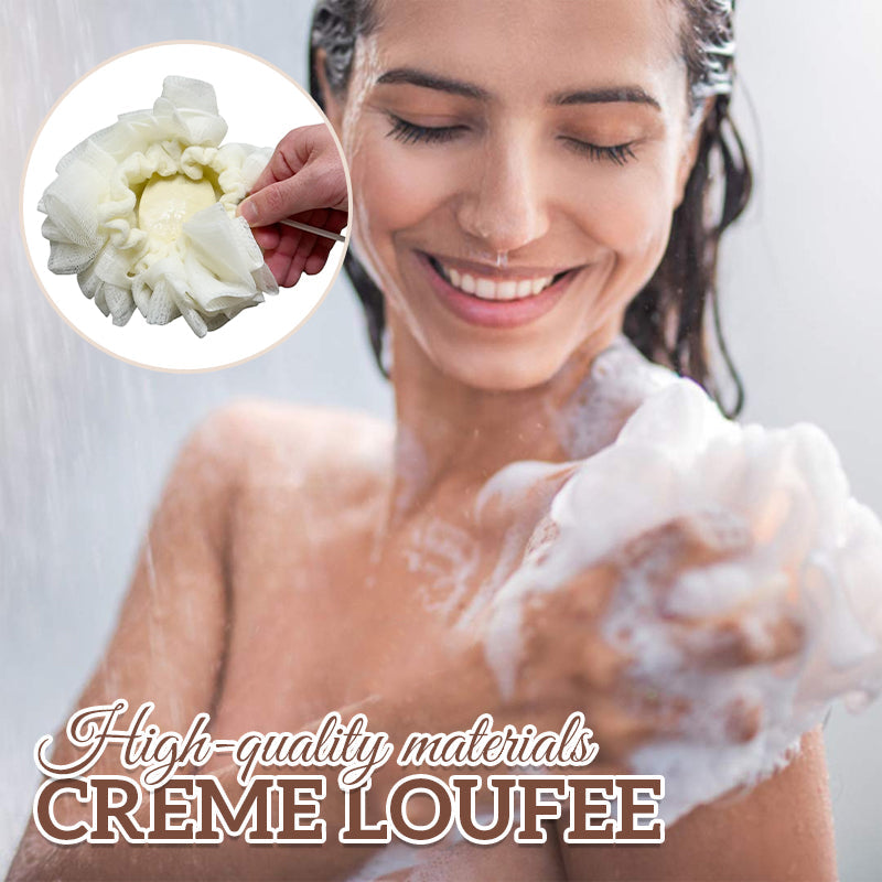 Creme Loufee-2-I-1 Bade-Loofah-Svamp
