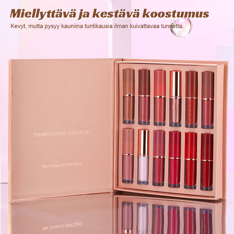 12-färgers läppglansset