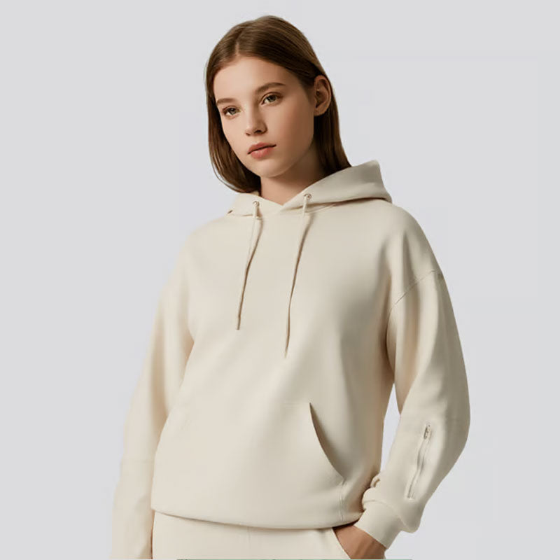 🔥SIDSTE DAGS UDSALG - 50% RABAT🎁Efterår/vinter Ny ensfarvet pullover-hoodie - indbygget øjenmaske