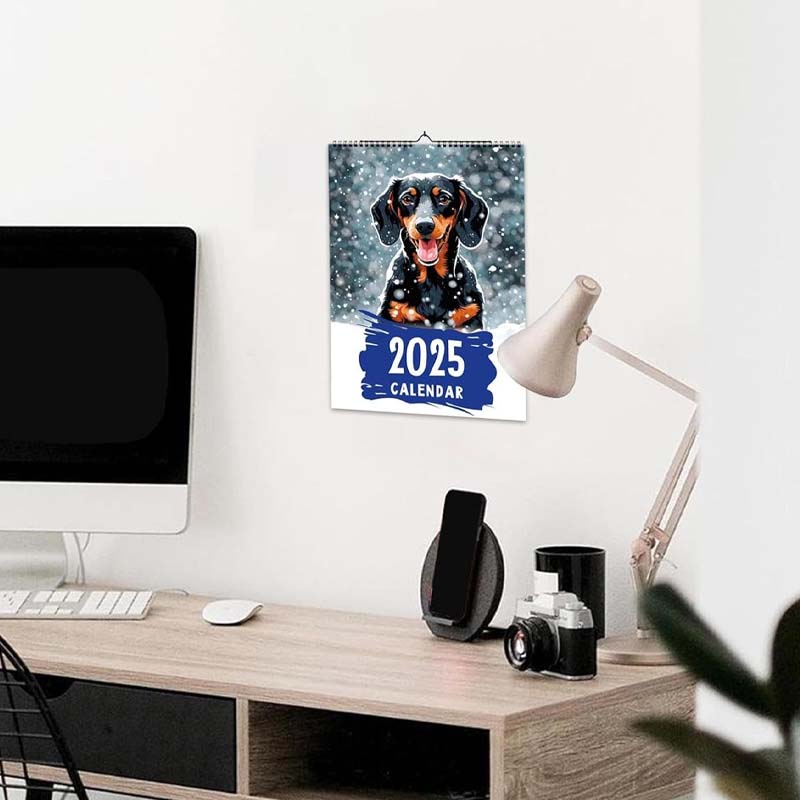 Kalender 2026 – Väggkonst med lantlig tema och månadsplanerare 📅