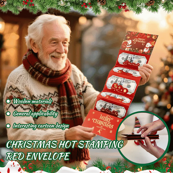 🎄 Julkuvert med kontanter och pengaklipp