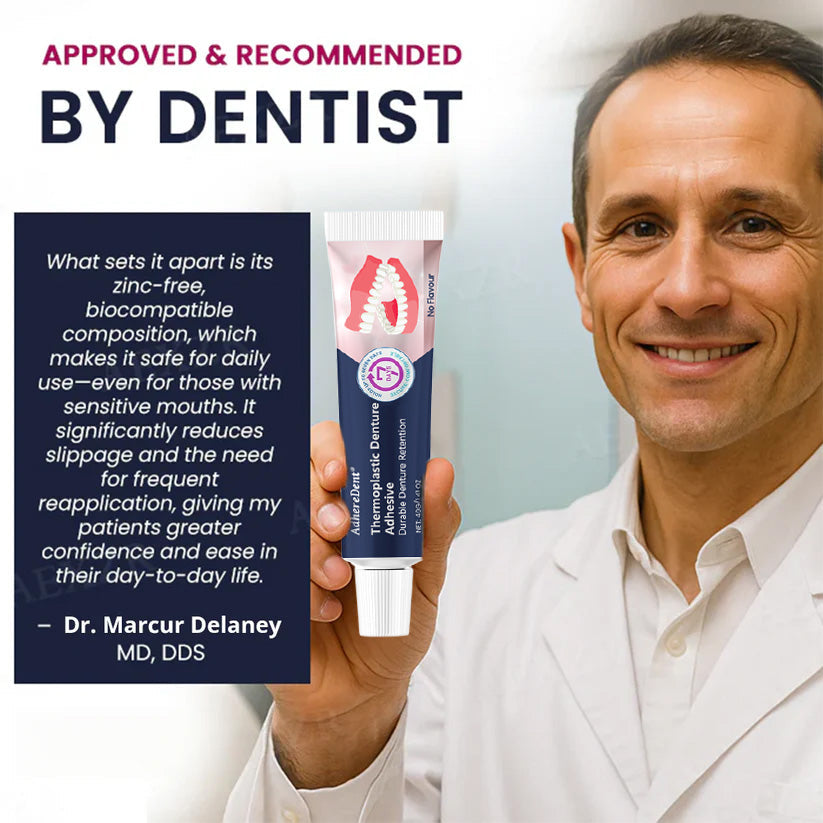 Termoplastisk självhäftande lim för tandproteser ⏳ Permanent fäste för tandprotesen