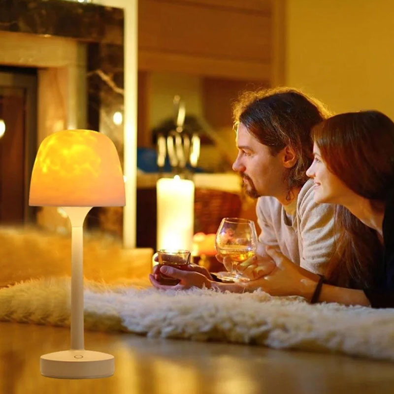 Vattenringbordslampa