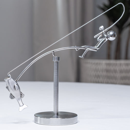 🎣Fiskeren, der balancerer skulpturen