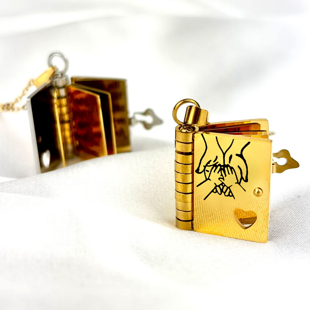 Edelstahl-Paarkette/Parhalsband i rostfritt stål