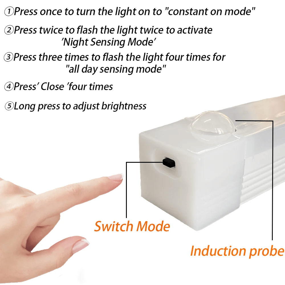 🔥Punch-fri Smart Sensor magnetiske genopladelige LED-lys