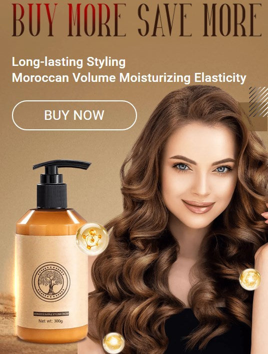 🔥Långvarig Styling, Marockansk Volym, Återfuktande Och Elastisk