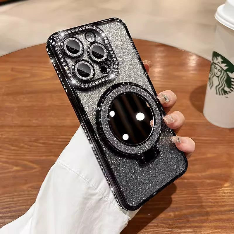 📲✨Gradient Glitter Holder sminkspegel skyddsfodra