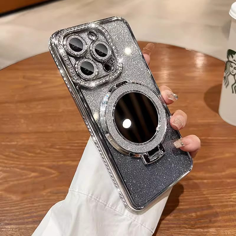 📲✨Gradient Glitter Holder sminkspegel skyddsfodra