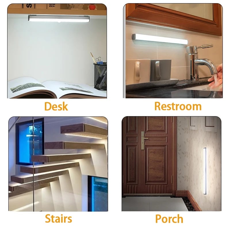 🔥Punch-fri Smart Sensor magnetiske genopladelige LED-lys