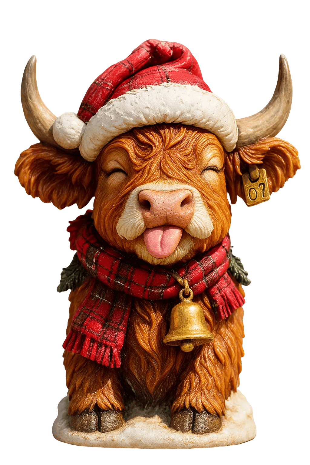 🐮Highland Cow Adventskalender 2025🎄✨ - 3D Handgjord Highland Cow Doll (24 st)