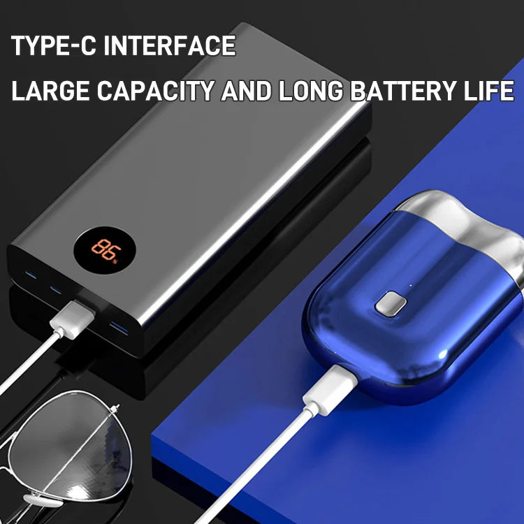 🔥Rea 2025🔥Mini elektrisk rakning med dubbla huvuden