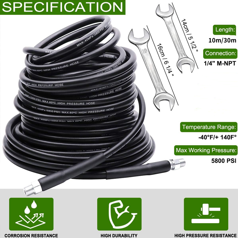 5800PSI avloppsrensningssats för högtryckstvät