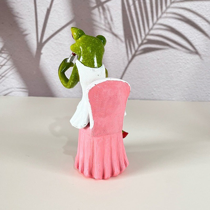 Inomhus- och Utomhusprydnad I Form Av En Groda